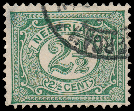NETHERLANDS - CIRCA 1899: A stamp printed in the Netherlands