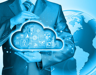 Cloud computing touchscreen interface