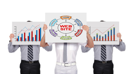 three businesspeople