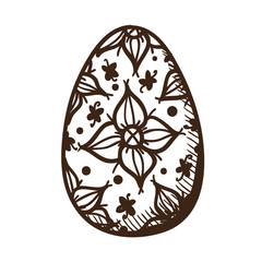 Egg with pattern.