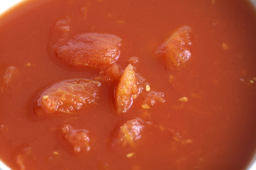 background from tomato sauce in natural light