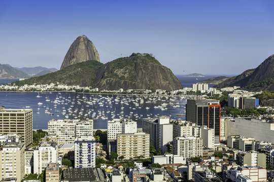 Rio de Janeiro aerial view, Brazil