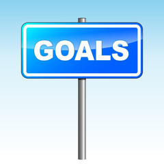 Vector goals signpost