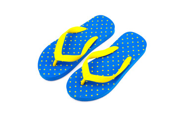 Flip flops isolated white background