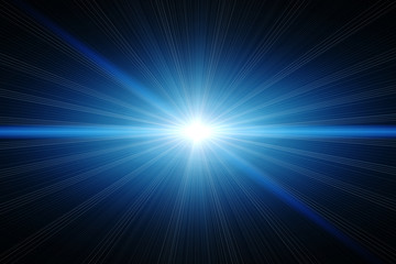 Blue light in space