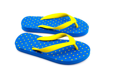 Flip flops isolated white background