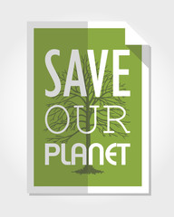 modern eco poster