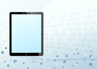 Tablet looking device technology background