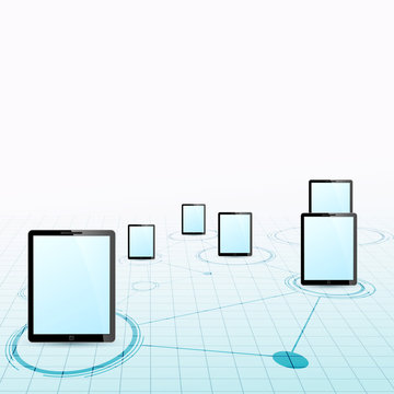 Tablet device network background