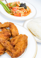 Papaya spicy salad named 