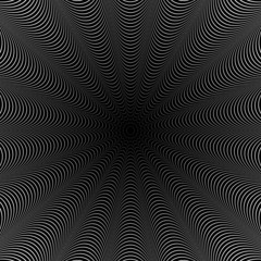 Design monochrome whirlpool illusion background