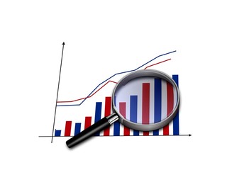 Magnifying Glass on Bar Chart