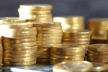 coins and credit cards
