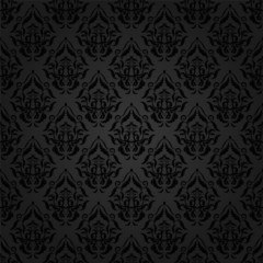 vector seamless backdrop. damask pattern. flower wallpaper