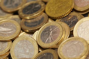 coins and credit cards