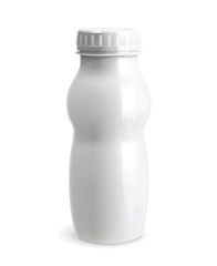White plastic bottle vector object