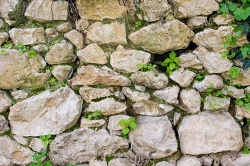 background of stone wall