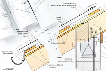 Architecture blueprint detail