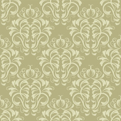 vector seamless backdrop. damask pattern. flower wallpaper