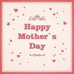 Vector Illustration of a Mother's Day Greeting Card
