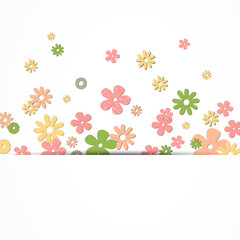 Vector Illustration of a Flower Background