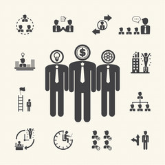 Business Management Icons set