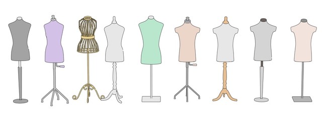 cartooon image of shop dummies