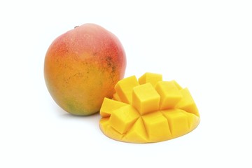 mango fruit isolated on white background