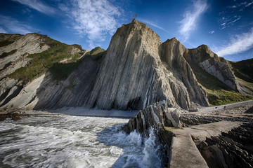 Flysch Zumaia Basque Country Spain