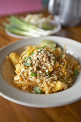 thai food from noodle on table