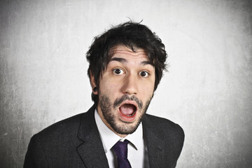 Surprised businessman