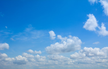 Blue sky with clouds