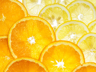 lemon and orange