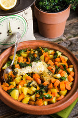 Tajine mit Hähnchenschenkeln
