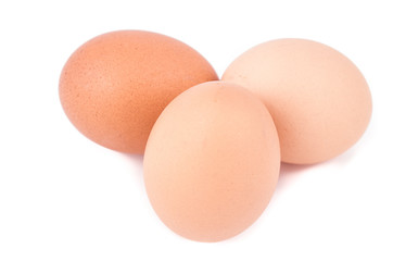 eggs on a white background