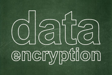 Obraz premium Safety concept: Data Encryption on chalkboard background