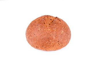 whole grain bread isolated on a white background