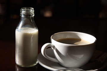 Milch und Kaffee