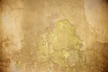 Fotobehang Verweerde muur Oranje