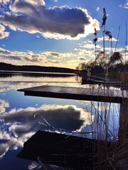 Clouds reflected in Edsviken