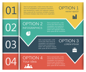 Modern vector info graphic for business project
