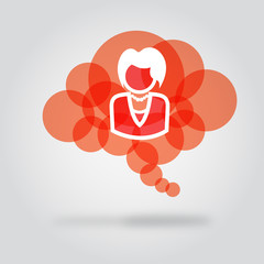 Cloud_businesswomen © oleg_grafkov