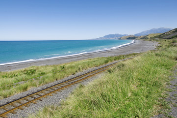 Chemin de fer en bord de mer