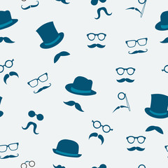 Mustache seamless pattern