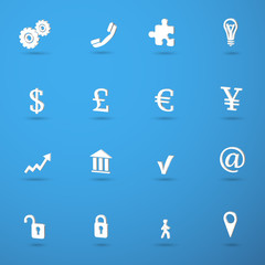 Business infographic icons set