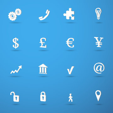 Business infographic icons set