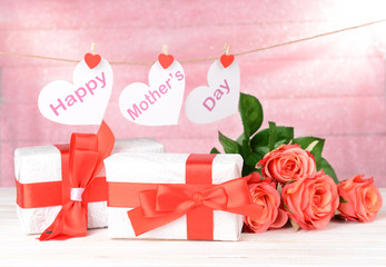 Happy Mothers Day message written