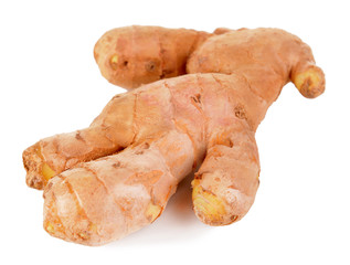 Ginger isolated on white