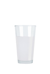 Fresh coconut and coconut milk in glass 