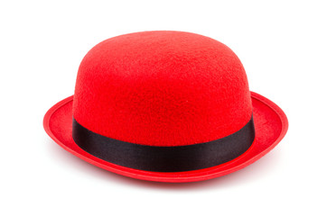 Red hat isolated white background